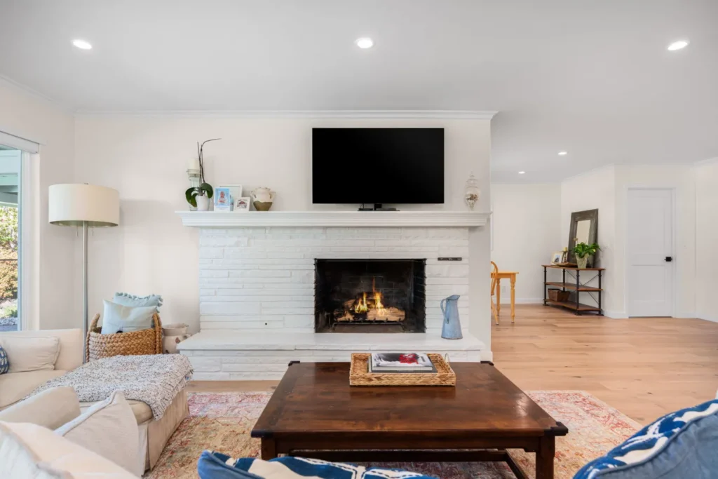 Kitchen remodel in Oakland at Ardith Court with open layout, large island, and custom cabinetry.